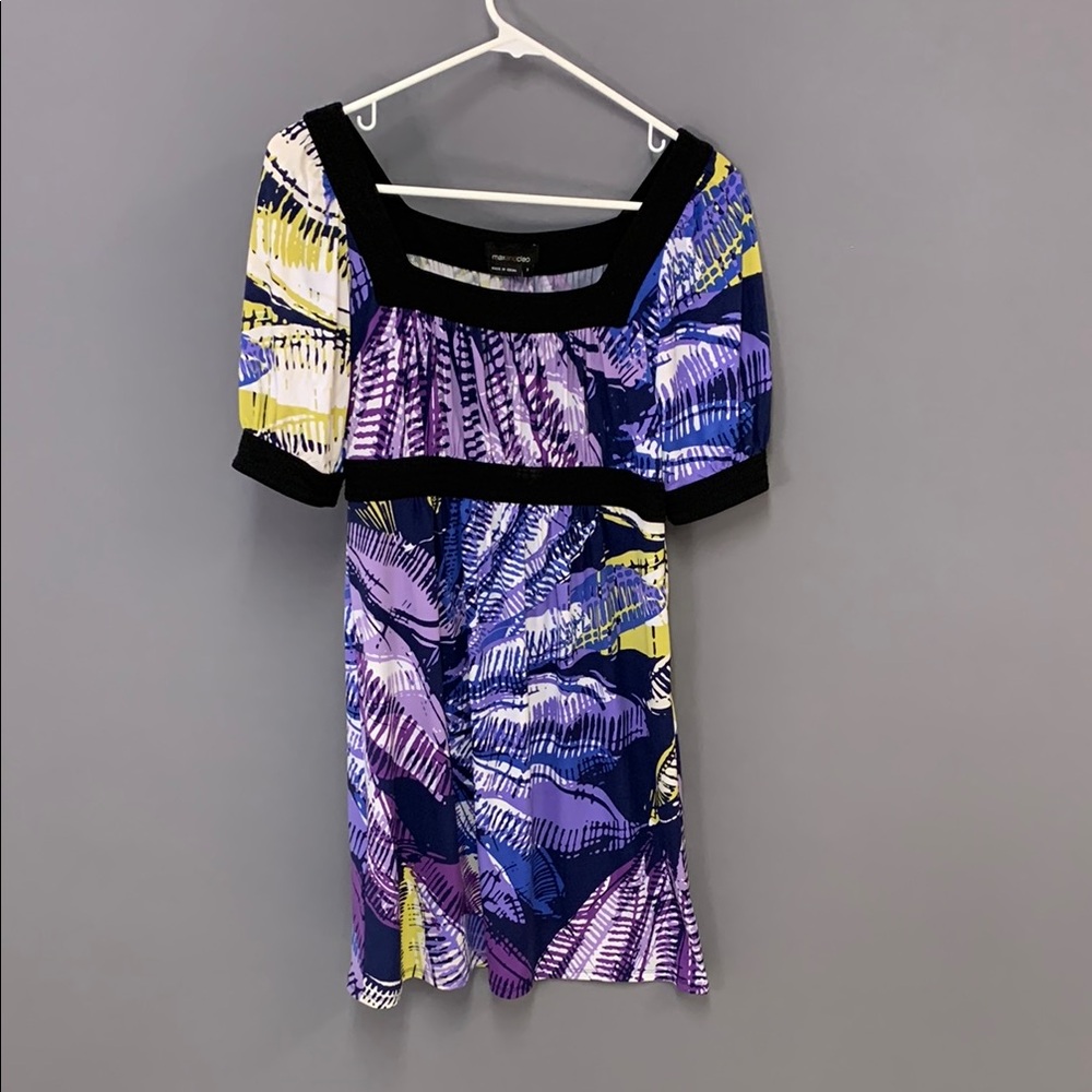 Colorful Abstract Print Dress